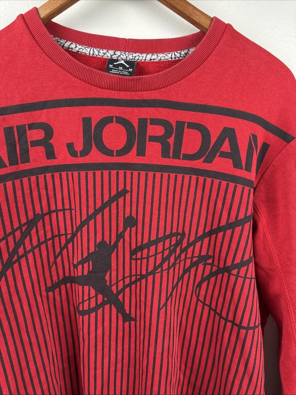 VINTAGE RARE AIR JORDAN FLIGHT Crewneck Sweatshirt Medium | Jumpman Print **Read